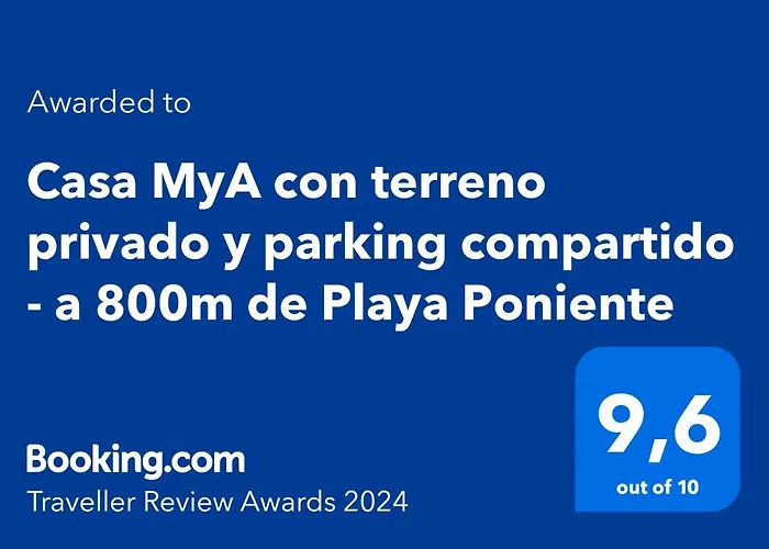 Casa Mya Con Terreno Privado Y Parking Compartido - A 800M De Playa Poniente